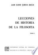 Lecciones de historia de la filosofía