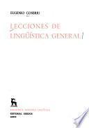 Lecciones de lingüística general