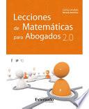 Lecciones de Matemáticas para Abogados 2. 0