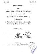 Lecciones de medicina legal y forense