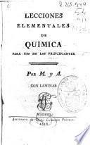 Lecciones elementales de química