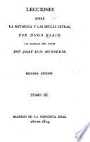 Lecciones sobre la retorica y las bellas letras