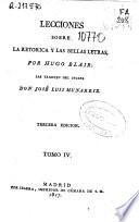 Lecciones sobre la retórica y las bellas letras