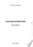 Leer poesía, escribir poesía