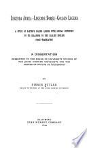 Legenda Aurea - Légende Dorée - Golden Legend