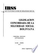 Legislación concordada de la seguridad social boliviana