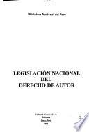 Legislación nacional del derecho de autor