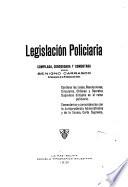 Legislación policiaria