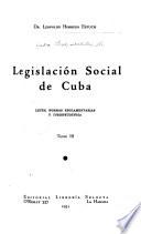 Legislación social de Cuba
