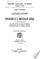 Legislación y disposiciones de la administración central