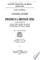 Legislación y disposiciones de la administración central