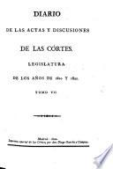 Legislatura de los anos de 1820 y 1821