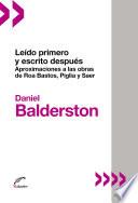 Leído primero y escrito después