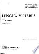 Lengua y habla