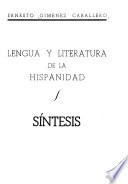 Lengua y literatura de España y su imperio: Síntesis