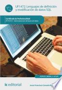 Lenguajes de definición y modificación de datos sql. IFCT0310