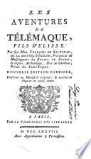 Les aventures de Télémaque, fils d'Ulisse, par feu Mre. François de Salygnac, de la Motthe-Fénélon ..
