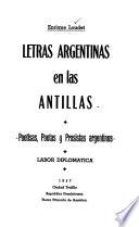 Letras argentinas en las Antillas