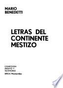 Letras del continente mestizo
