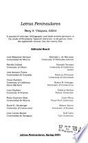 Letras Peninsulares
