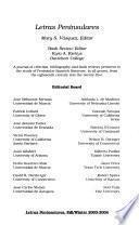 Letras Peninsulares