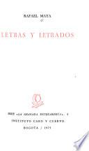 Letras y letrados