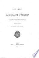 Lettere ... a d. Giovanni Andrea Doria i, pubbl. per cura del principe A. Doria Pamphilj