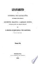 Levantamiento y guerra de Cataluña en tiempo de don Juan II.