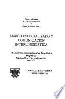 Léxico especializado y comunicación interlingüística