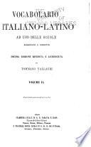 Lexicon Latinī Italīque sermōnis ...