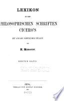 Lexikon zu den philosophischen schriften Cicero's