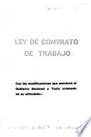 Ley de contrato de trabajo
