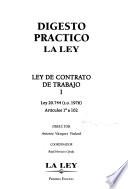 Ley de contrato de trabajo