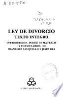Ley de divorcio
