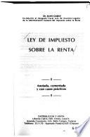 Ley de impuesto sobre la renta