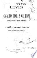 Leyes de casación civil y criminal