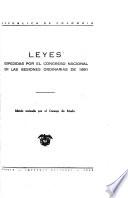 Leyes expedidas por el congreso nacional