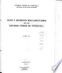 Leyes y decretos reglamentarios de los estados unidos de Venezuela