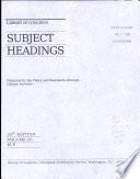 Library of Congress Subject Headings