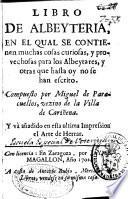 Libro de Albeyteria