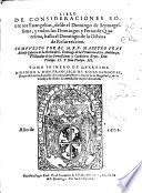 Libro de consideraciones sobre los Euangelios