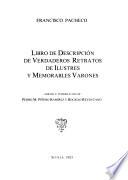 Libro de descripcion de verdaderos retratos, de ilustres y memorables varones
