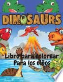 Libro para colorear de dinosaurios para niños