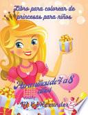 Libro para colorear de princesas para niños