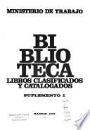 Libros clasificados y catalogados