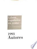 Libros Españoles en Venta 1993: Autores