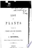 List of Plants Found in Nikkō and Its Vicinity
