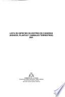 Lista de especies silvestres de Canarias (hongos, plantas y animales terrestres) 2001