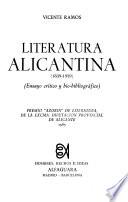 Literatura alicantina, 1839-1939