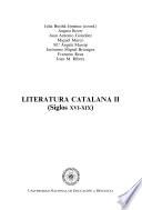 LITERATURA CATALANA II (SIGLOS XVI-XIX)